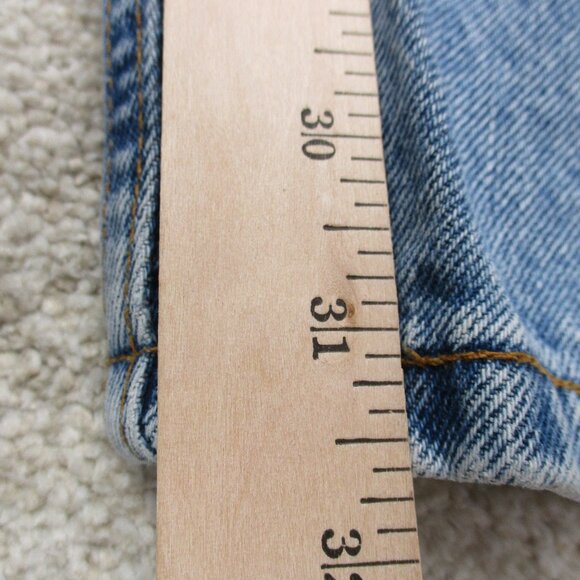 VINTAGE Levis 560 Loose Fit Straight Leg Womens 12R Blue Denim 30x31 USA 90s - Picture 7 of 14